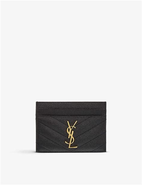 selfridges card holder ysl